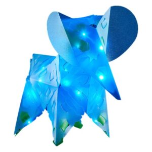 Rompecabezas Con Iluminacion 3D Pequeño Elefante Creatto blanco