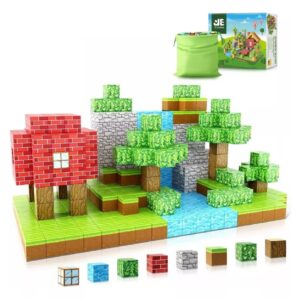 Bloques Armables Magnéticos de Minecraft - Juego de 28 Piezas