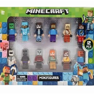 Set De 12 Figuras Minecraft Accesorios De Bloques