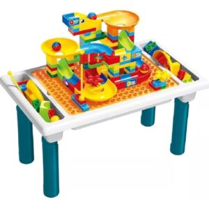 Mesa De Juego Didactiva 114 Bloques De Construccion amarillo