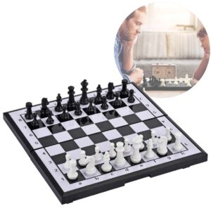 Tablero De Ajedrez Magnético 33x33 Cm Juego De Mesa Portátil