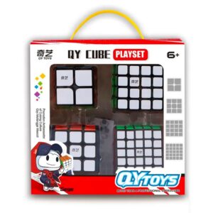 Set 4Cubos Rubik Qiyi Profesional Lubricado 2x2 3x3 4x4 5x5