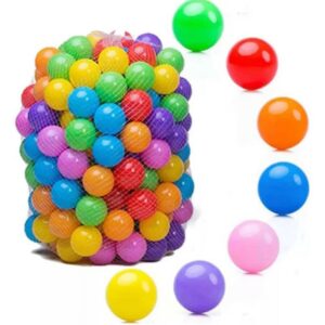 PELOTITAS PLASTICAS DE COLORES DE 5.5 CM 100 unidades