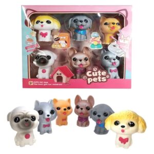 Set 6 Mini Cachorritos Juguete