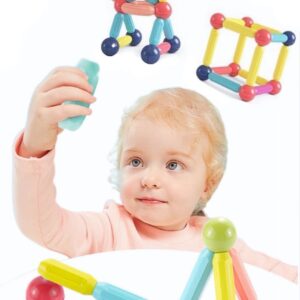Juego De Varillas Magnéticos Juguete Didáctico Bloques